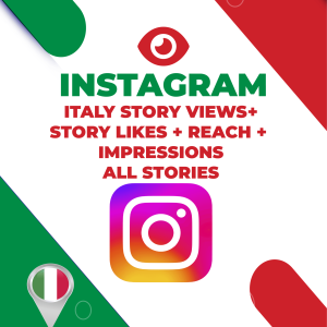 Instagram | Real Story Views with Story Likes, Reach & Impressions for ALL Stories from Italy Accounts
